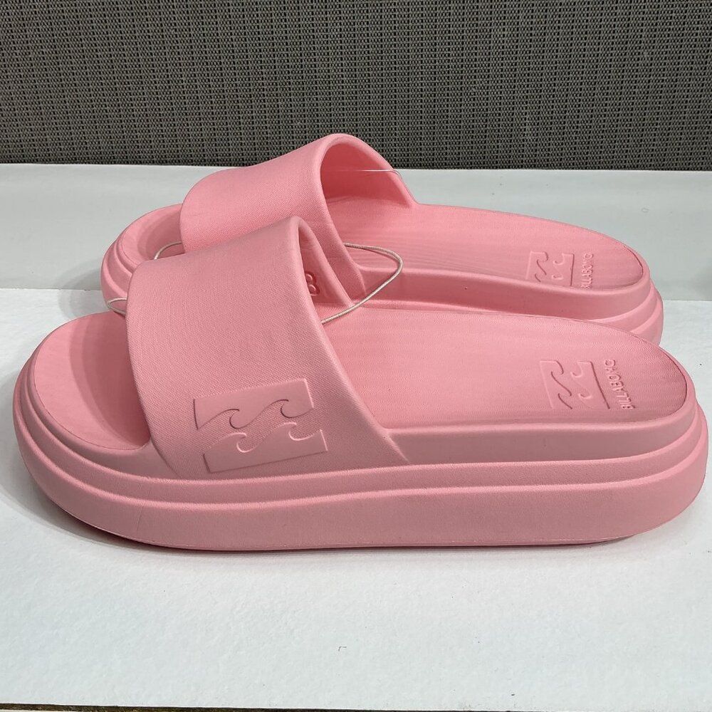 Billabong X Quiksilver Pink Slide Sandals Size 8  Cloud Eva Recovery Platform